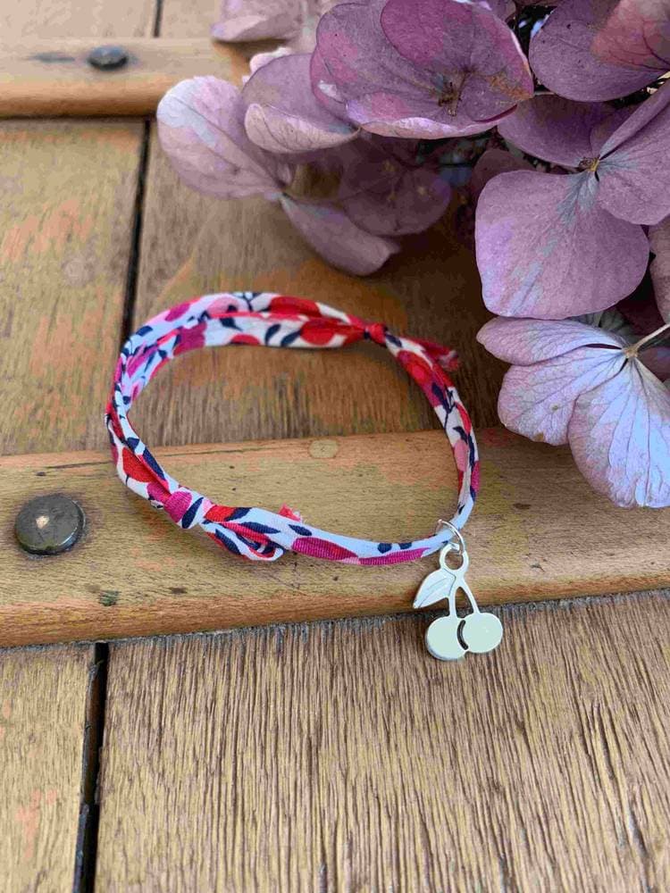 Bracelet Liberty Wiltshire rouge cerise