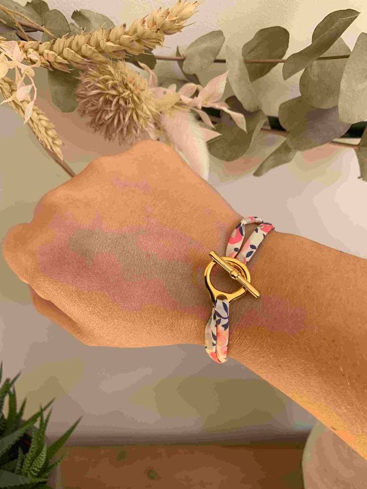 Bracelet Liberty Wiltshire Pois de senteur fermoir bijou