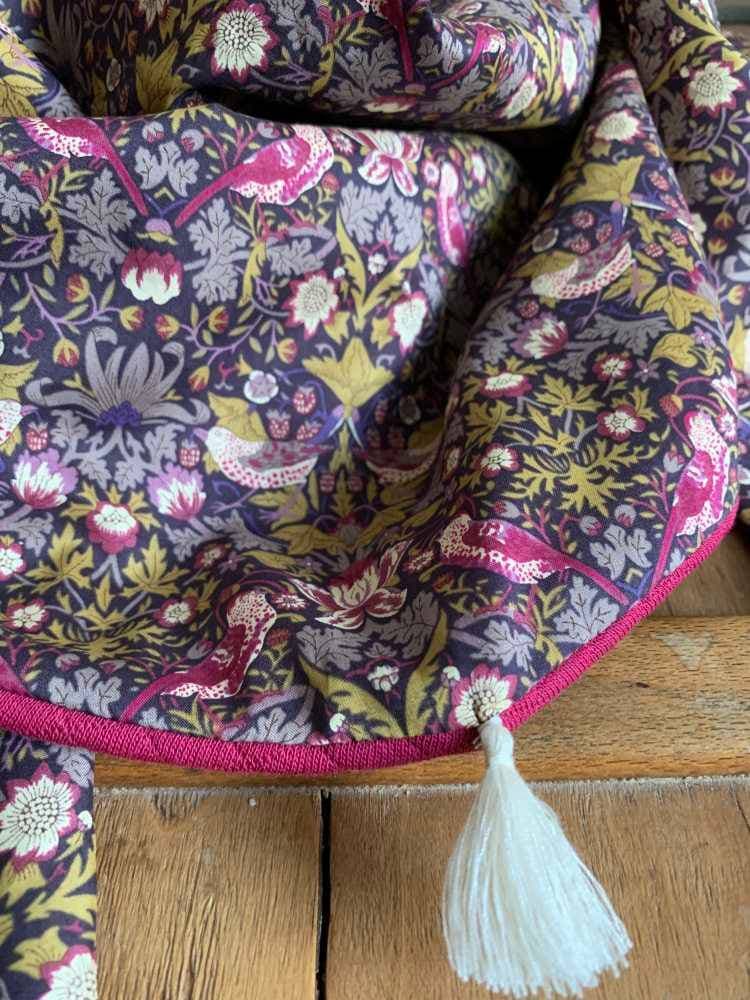 Chèche Liberty Strawberry Thief doublure chaude