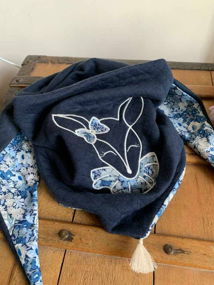 Chèche Liberty doublure jersey matelassé 