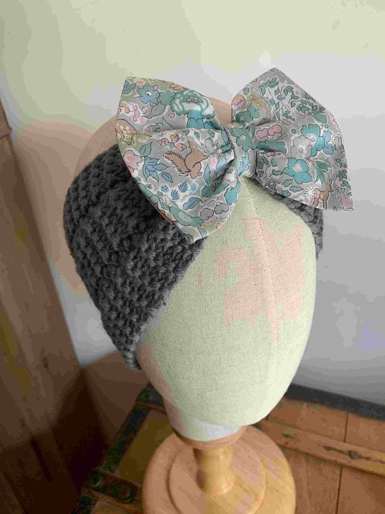 Bandeau Cache oreilles gris Liberty Betsy Woodland à partir de 2 ans 
