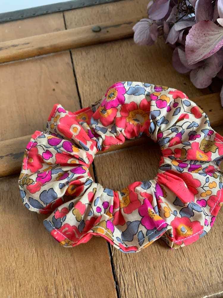 Chouchou Liberty Betsy Fluo Thé