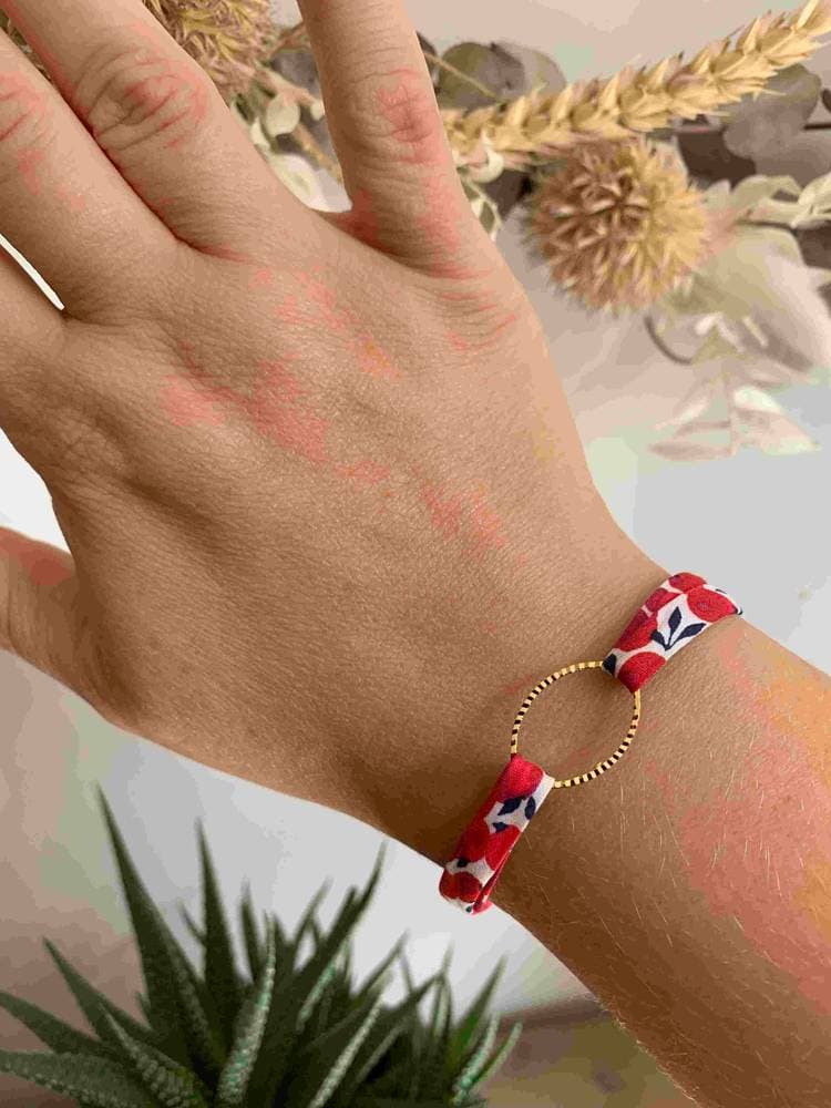Bracelet Liberty Wiltshire rouge