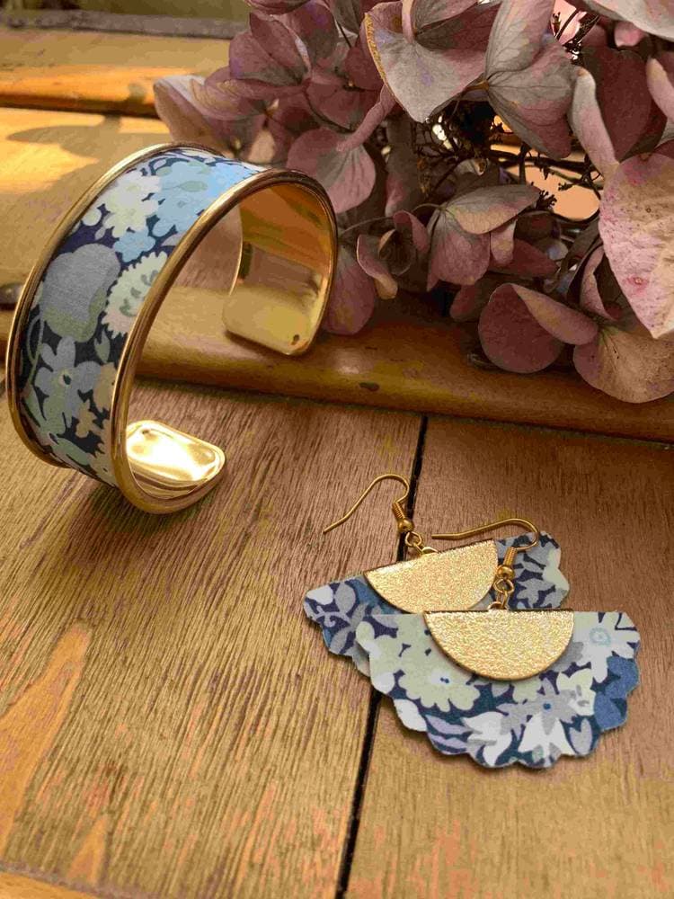 Boucles d'oreilles éventail Liberty Thorpe Barjavel