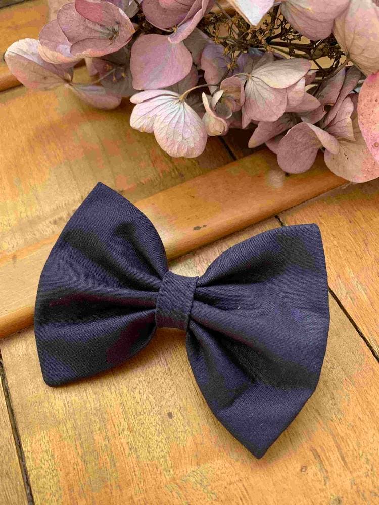 Barrette Unie Bleu marine Taille XL