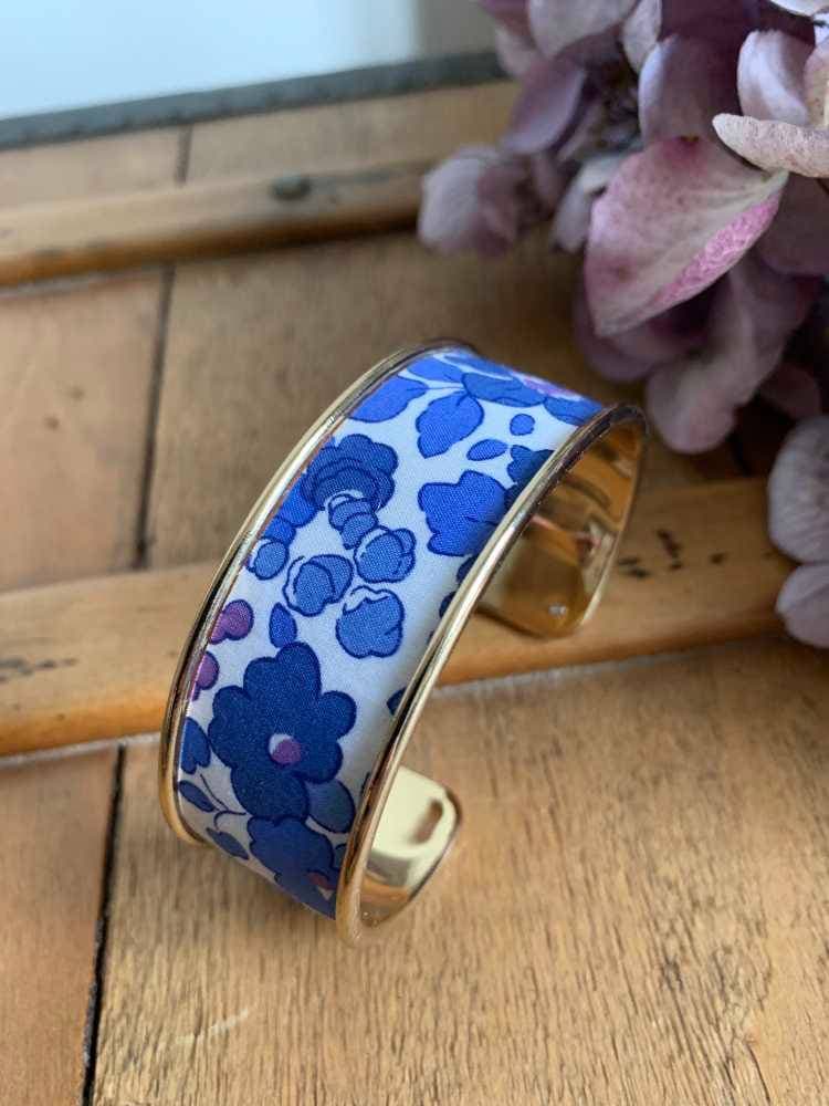 Manchette dorée Liberty Betsy Lavande