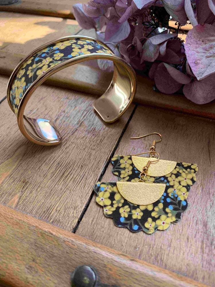 Boucles d'oreilles éventail Liberty