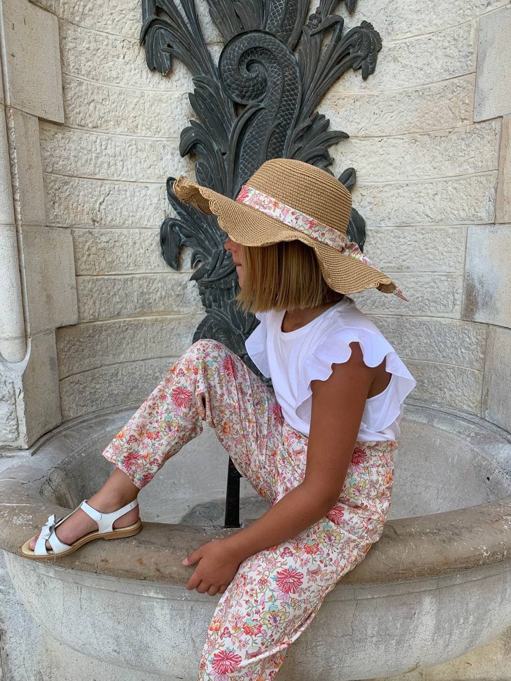 Pantalon taille froufrou Liberty exclusif sur commande