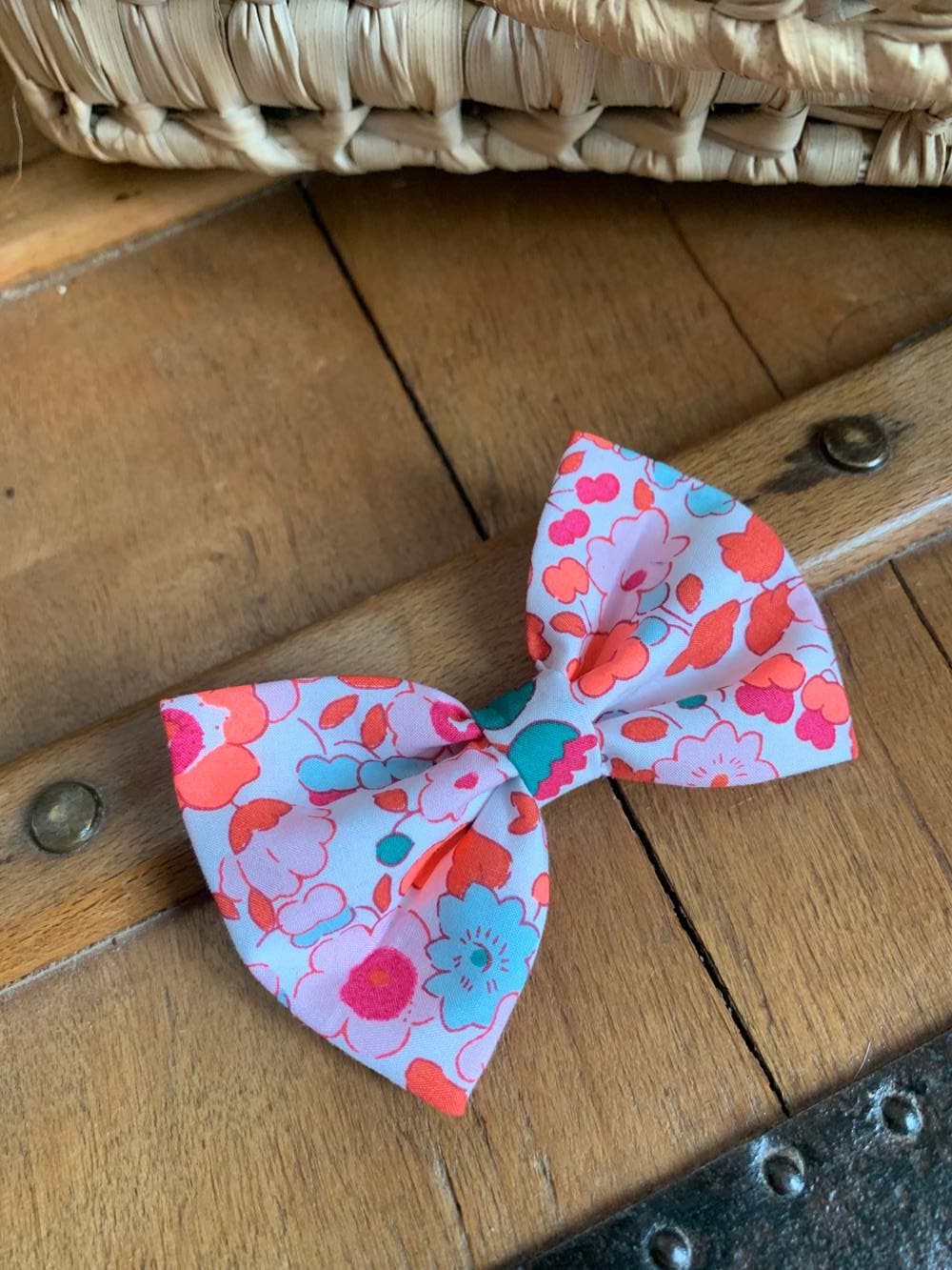 Barrette Liberty Betsy Géranium Taille L