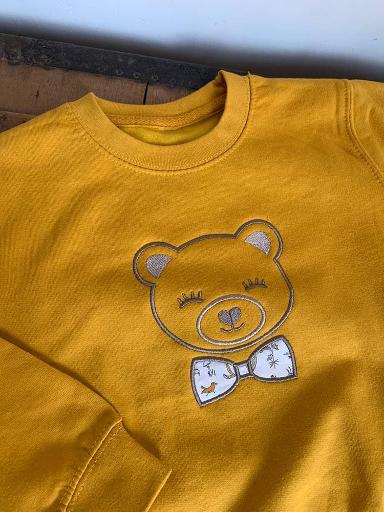 Sweat moutarde à personnaliser sur commande