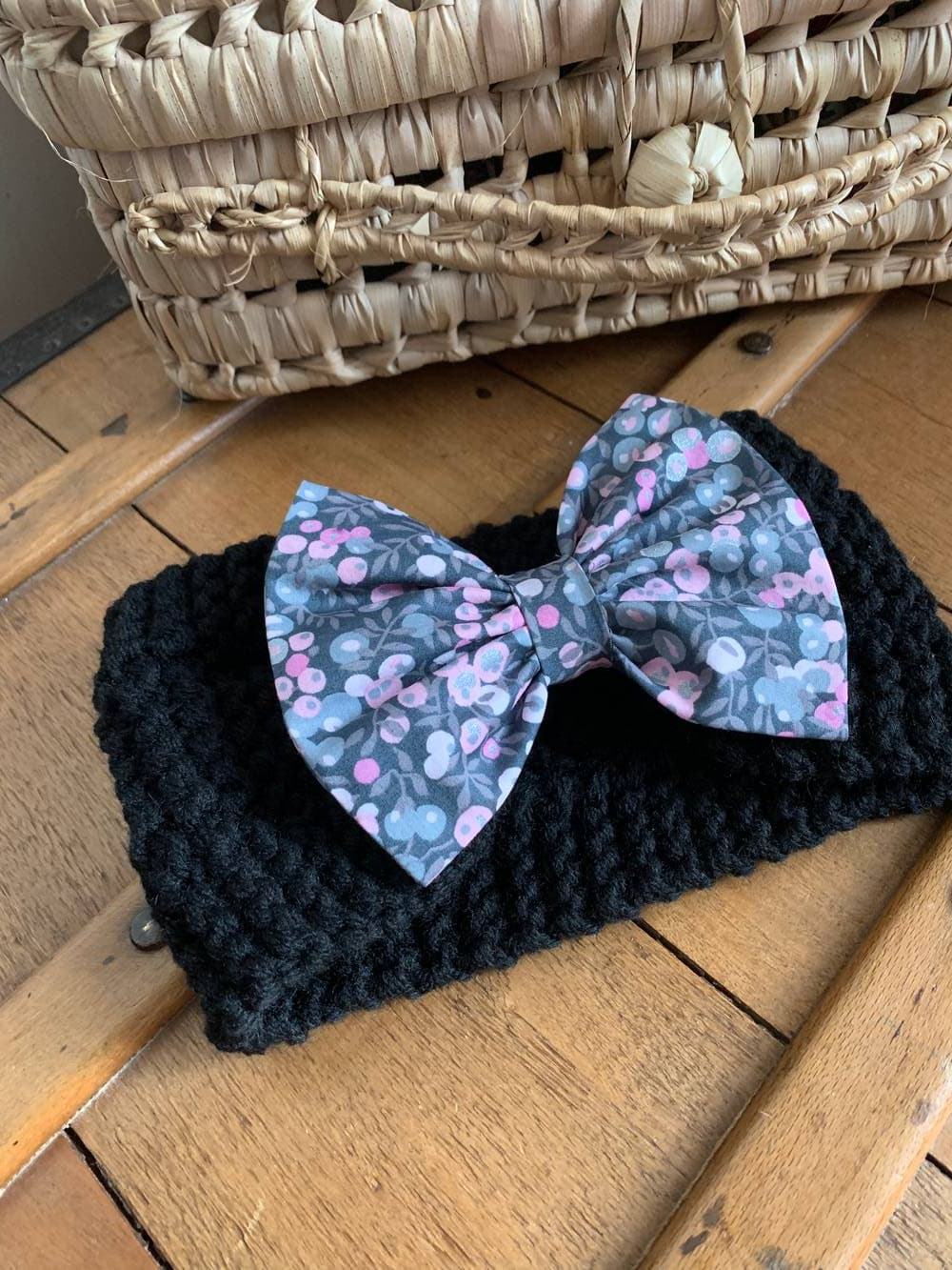 Bandeau Cache oreilles noir Liberty Wiltshire Geode à partir de 2 ans