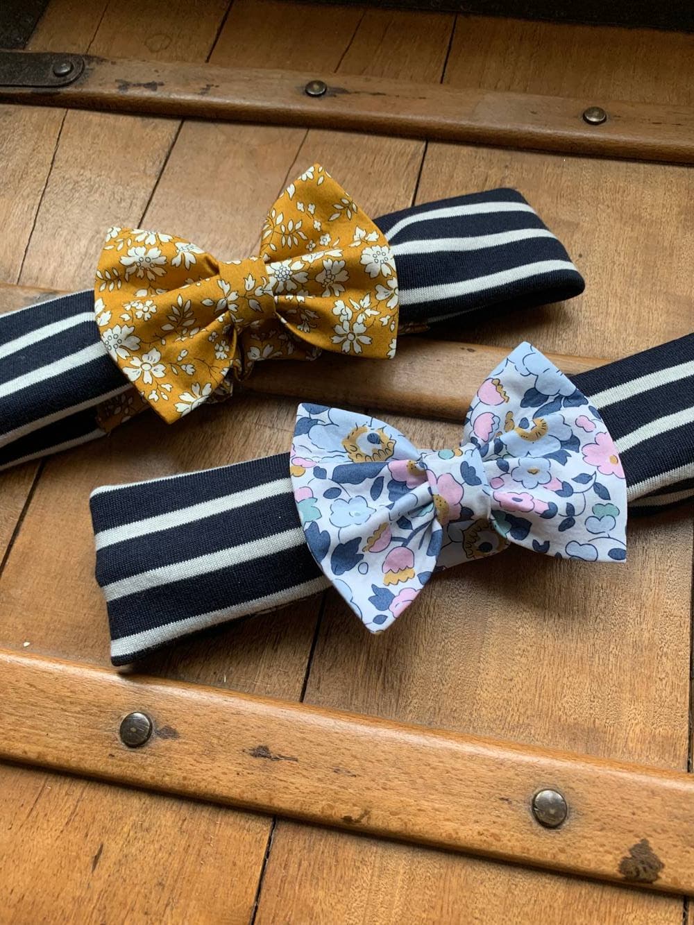 Bandeau marinière noeud en Liberty au choix sur commande