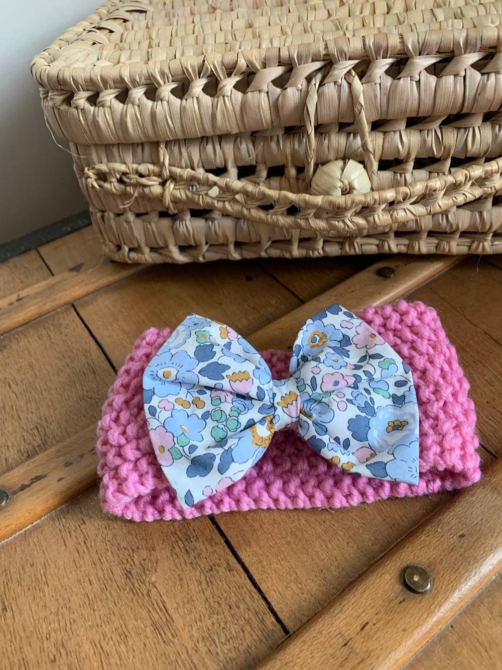 Bandeau cache oreilles 0-24 mois Liberty Betsy Denim