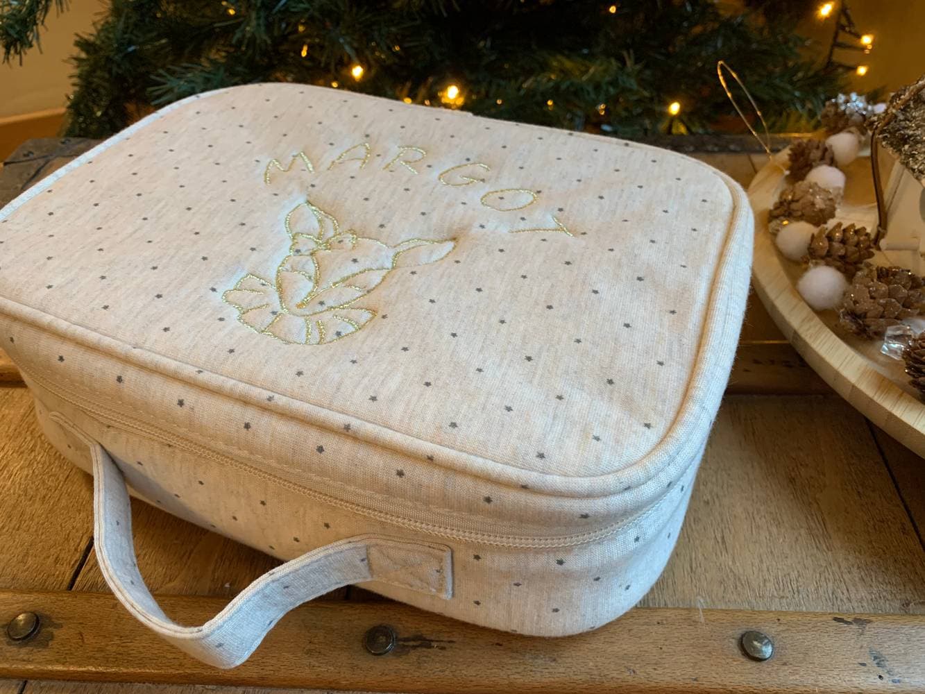 Valisette naissance à personnaliser sur commande