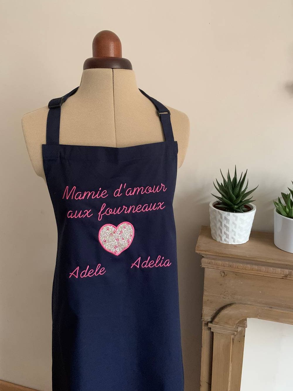 Tablier adulte marine à personnaliser