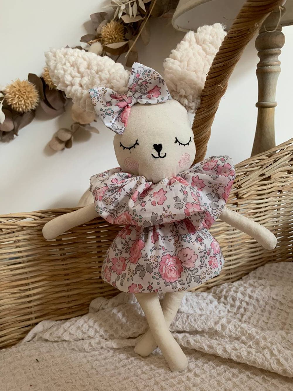 Lapine décorative Liberty au choix sur commande