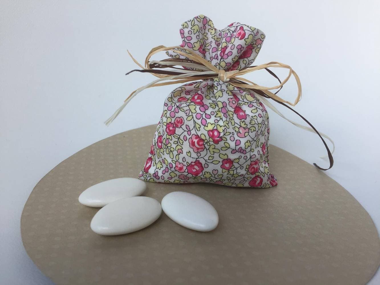 Ballotin ou pochon dragées Liberty classique sur commande
