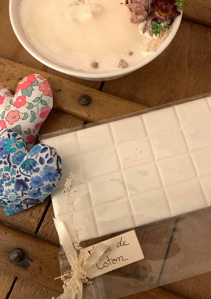 Lot de 3 petits coeurs parfumés à la cire Liberty au choix sur commande