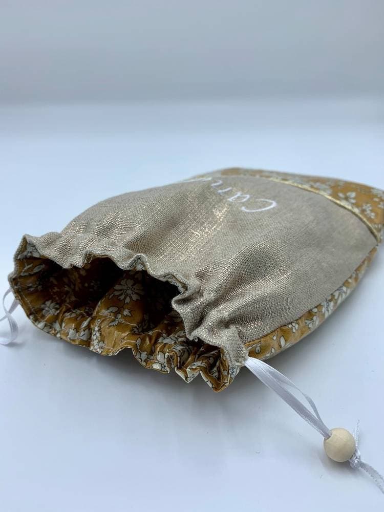 Pochon à gouter enduit à personnaliser avec le prénom de l'enfant