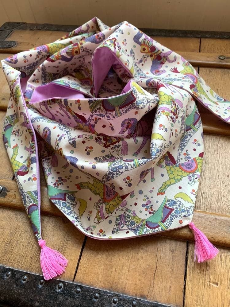 Chèche enfant Liberty classique doublure légère sur commande