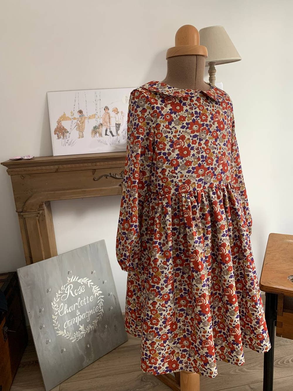 Robe manches longues Liberty classique finitions au choix sur commande