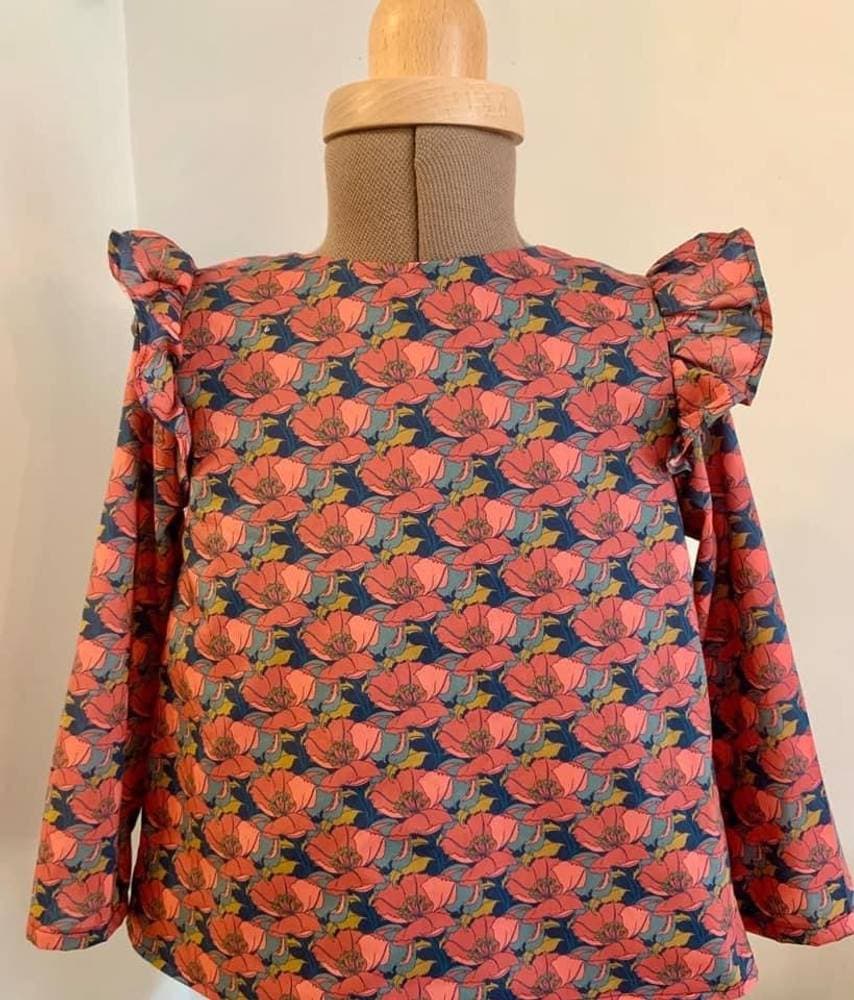 Blouse sans empiècement finitions au choix Liberty classique sur commande