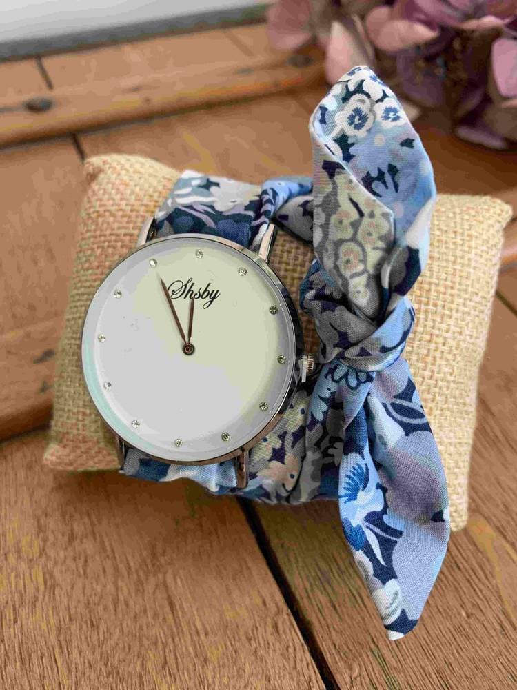 Montre cadran argenté et ses 3 bracelets Liberty au choix