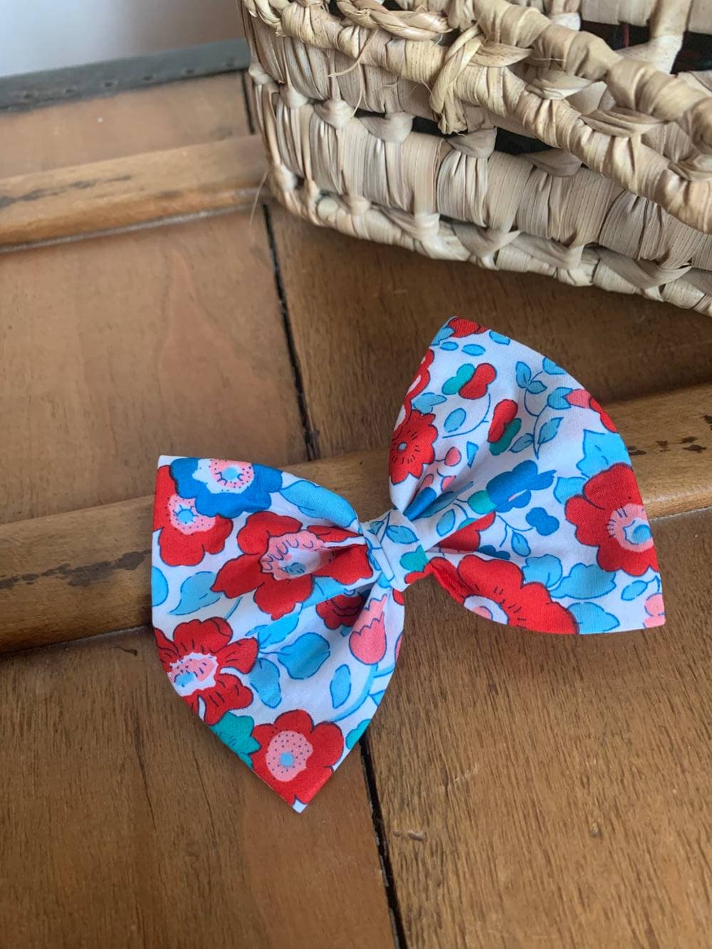 Barrette Liberty Betsy Bleu et rouge Taille XL