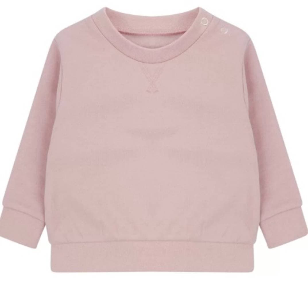Sweat bébé rose à personnaliser sur commande