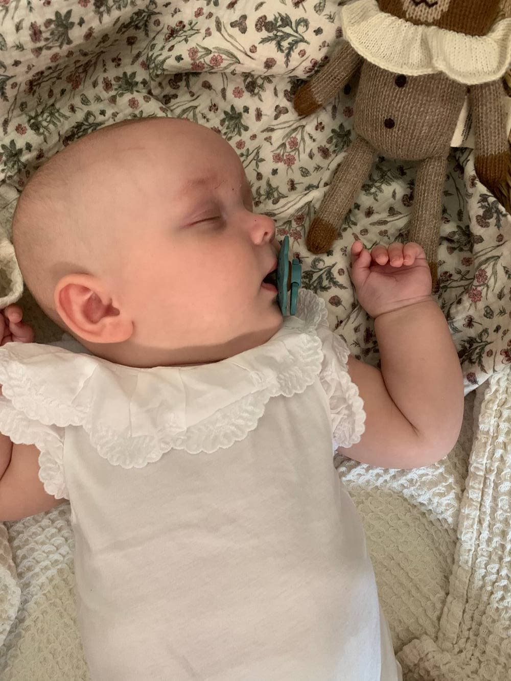 Maxi foulard ou couverture en double gaze « Les petits chardons »