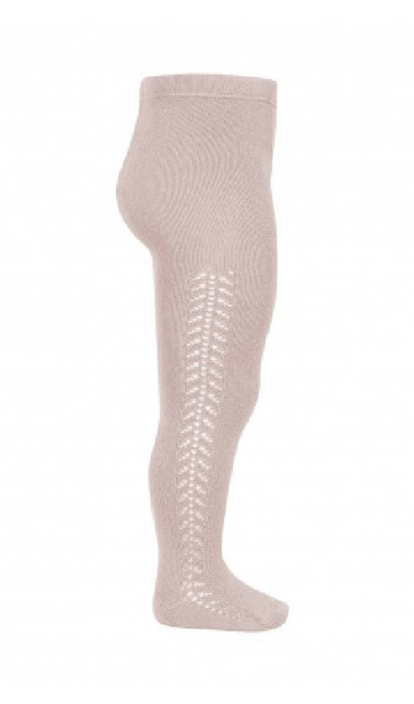 Collants Condor chauds ajourés latéral coloris lin