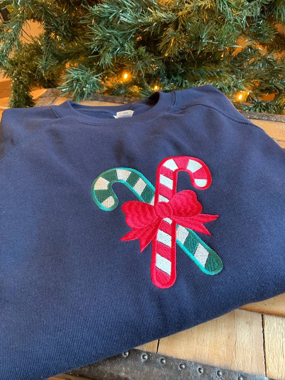 Sweat mixte marine molletonné à personnaliser