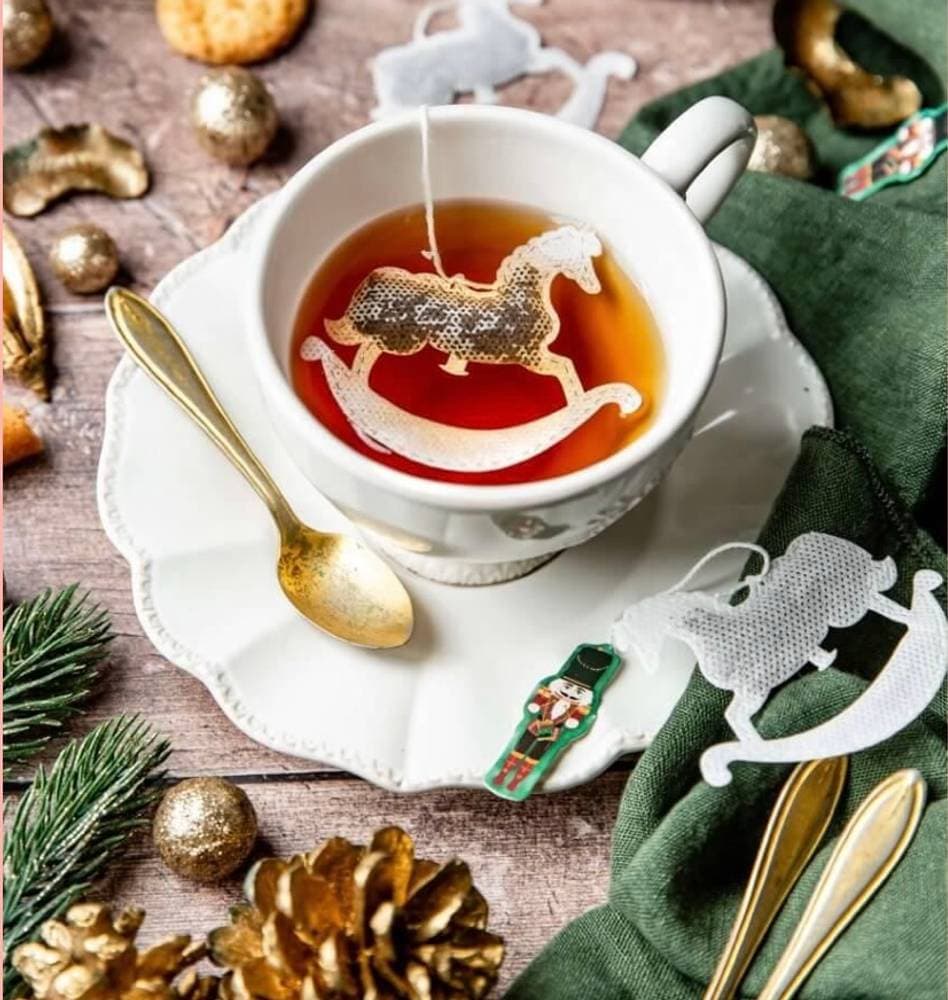 Sachets de thé x 5 Thé vert jasmin forme cheval à bascule