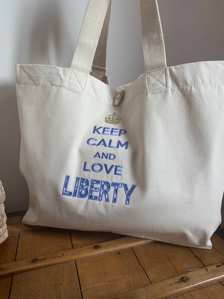 Grand sac cabas coton bio à personnaliser