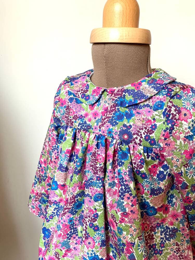 Blouse col claudine, victorien ou volanté Liberty exclusif sur commande