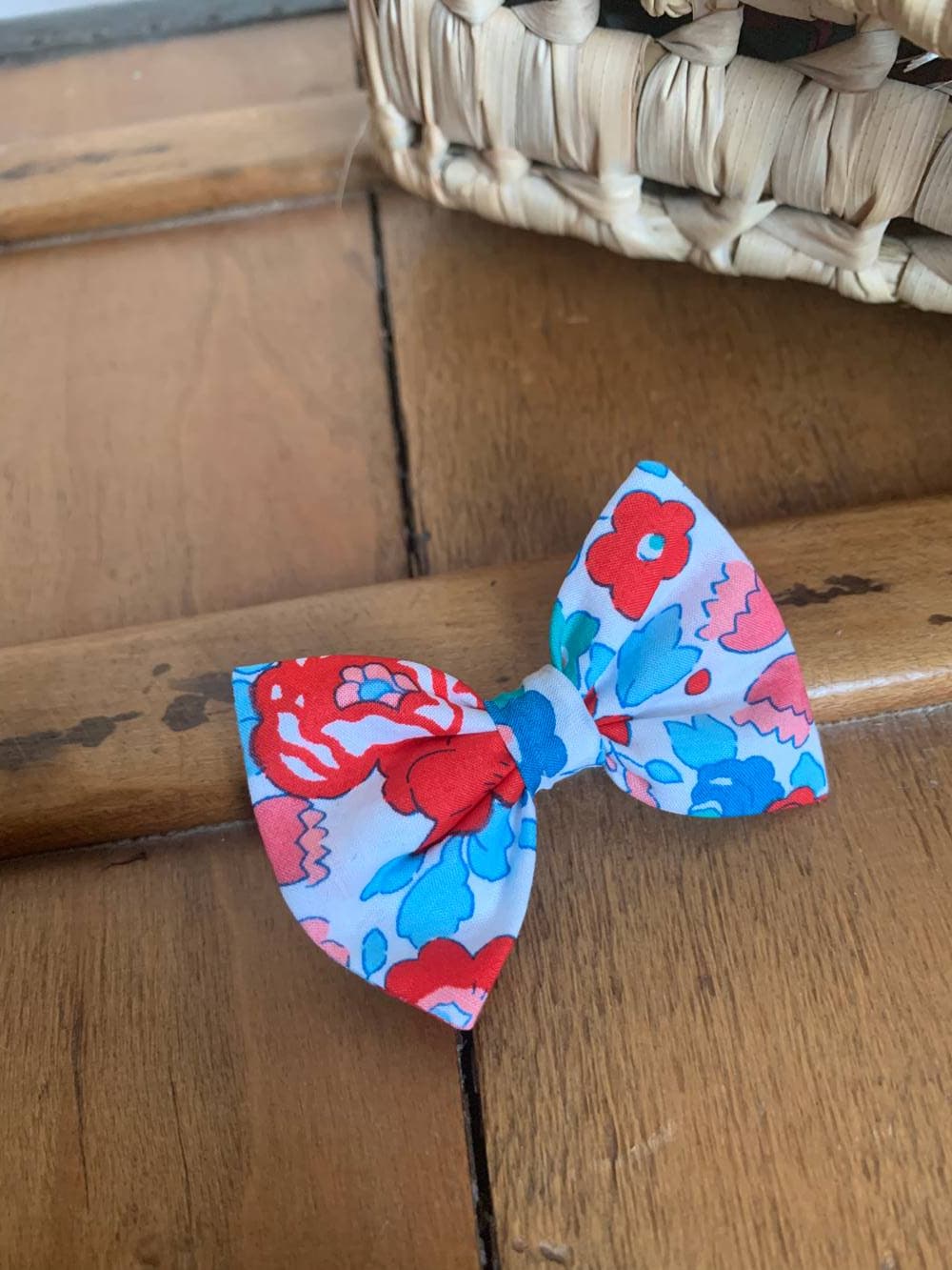 Barrette Liberty Betsy Bleu et rouge Taille M