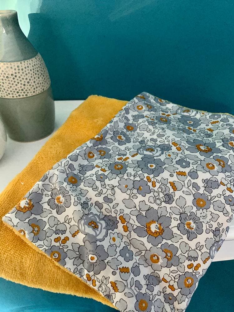 Serviette Liberty et éponge 30 X 30 cm Liberty exclusif au choix sur commande