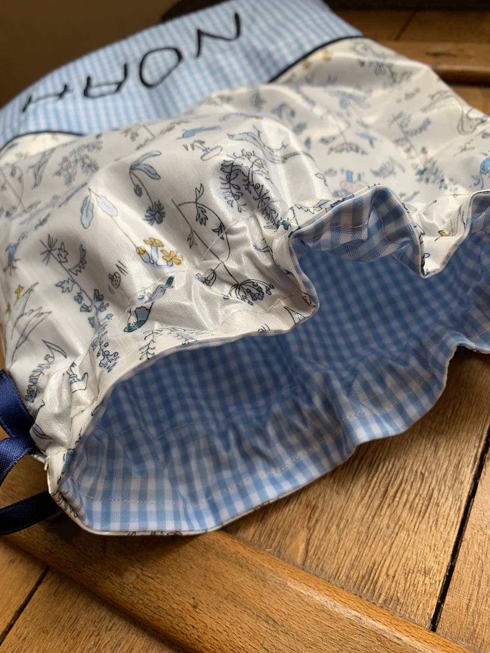 Pochon à gouter enduit à personnaliser avec le prénom de l'enfant